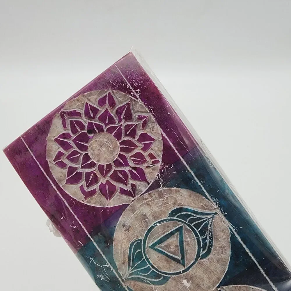 Boho Incense Stick Holder Curved Soapstone Chakra Diwali Multicolor Decor Crocon